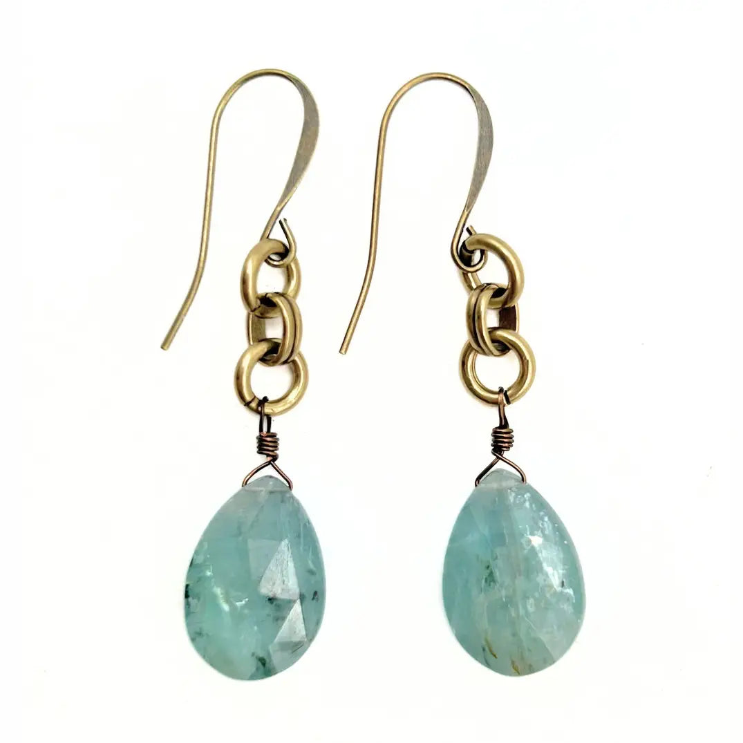 Catherine De Medici Drop Earring Aquamarine