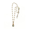 Rose Cut round Aquamarine Necklace