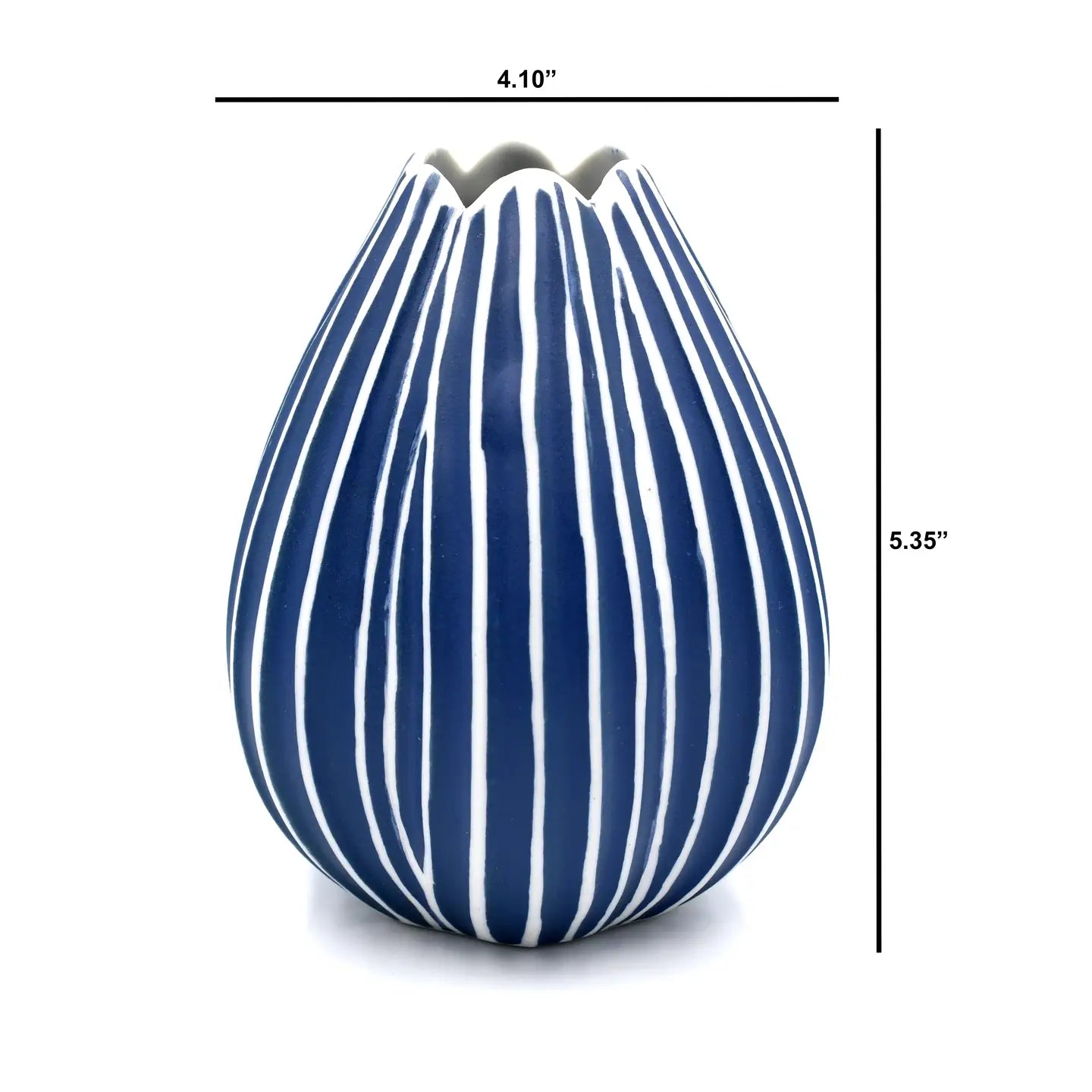 Navy/White Bud Vase