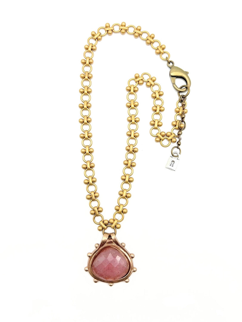 Rose Cut Strawberry Quartz