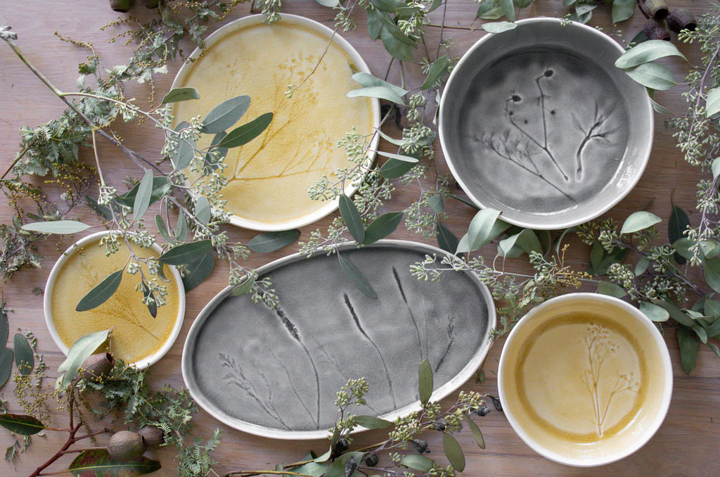 Grey "Meadow" Bowl