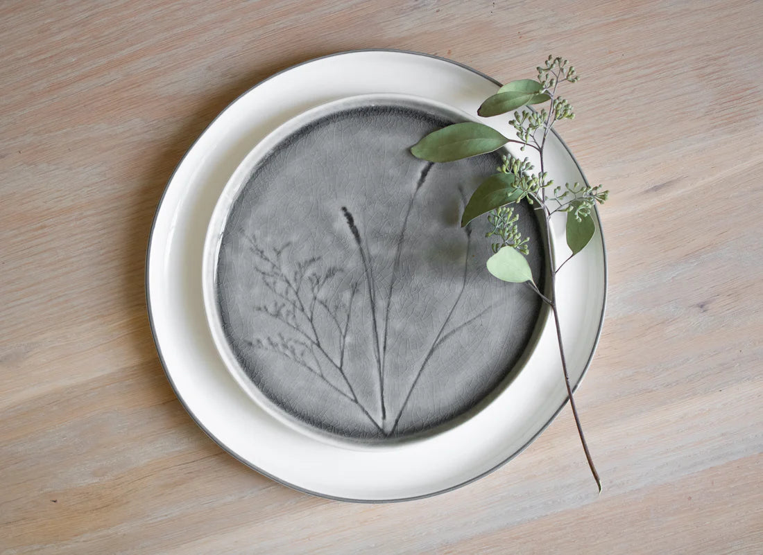 Grey "Meadow" Bowl
