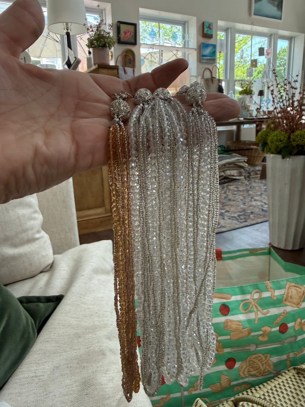 Beaded magnet clasp Necklaces