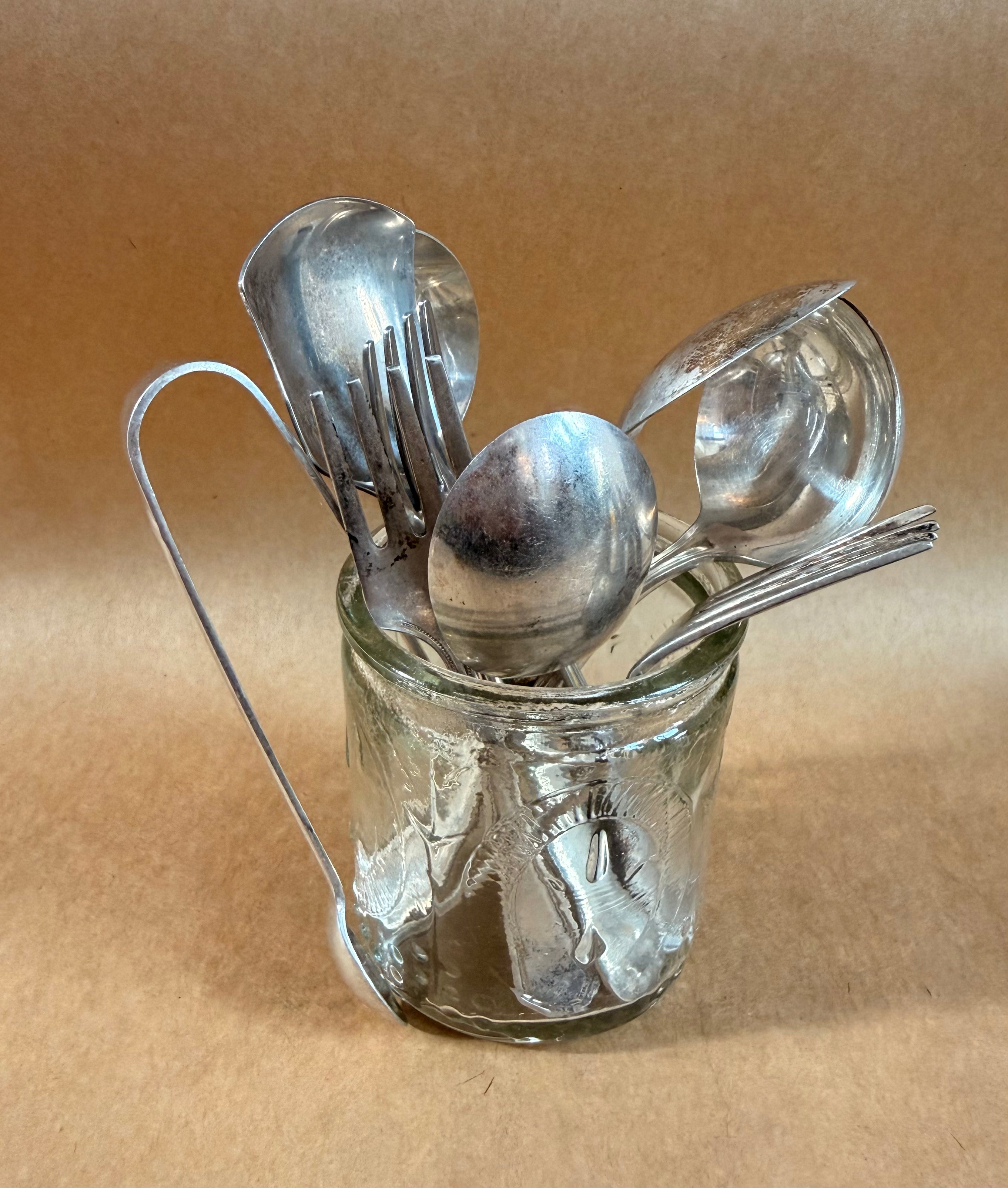 Vintage Silver plated Forks, Spoons, Thongs