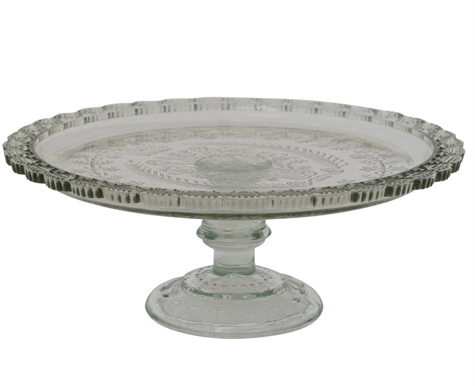 Scalloped Glass Pedestal