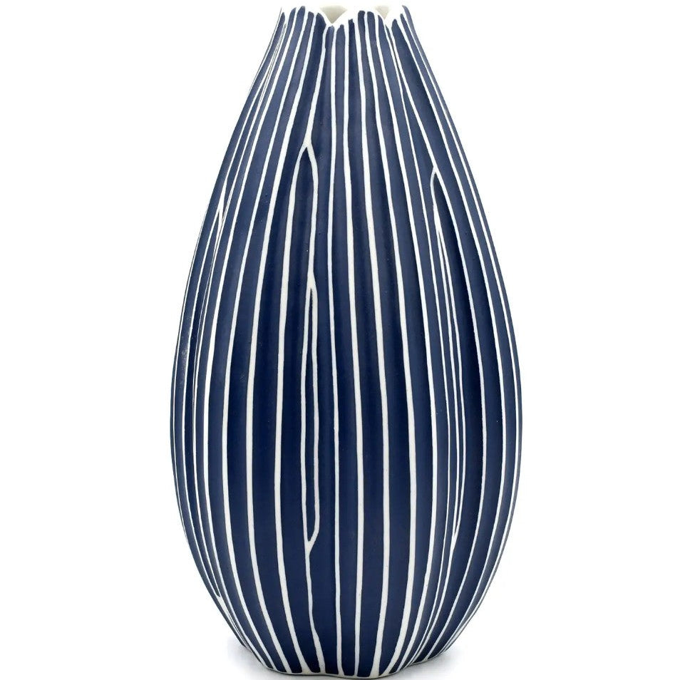 Navy/White Bud Vase