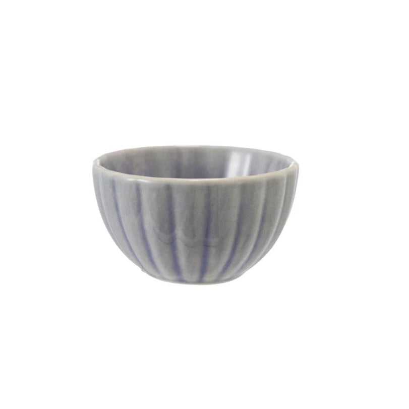 Small Lt.Blue Fluted Bowl