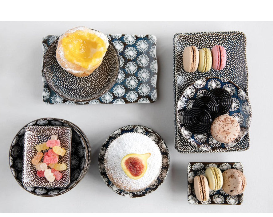 Navy Glazed Platter
