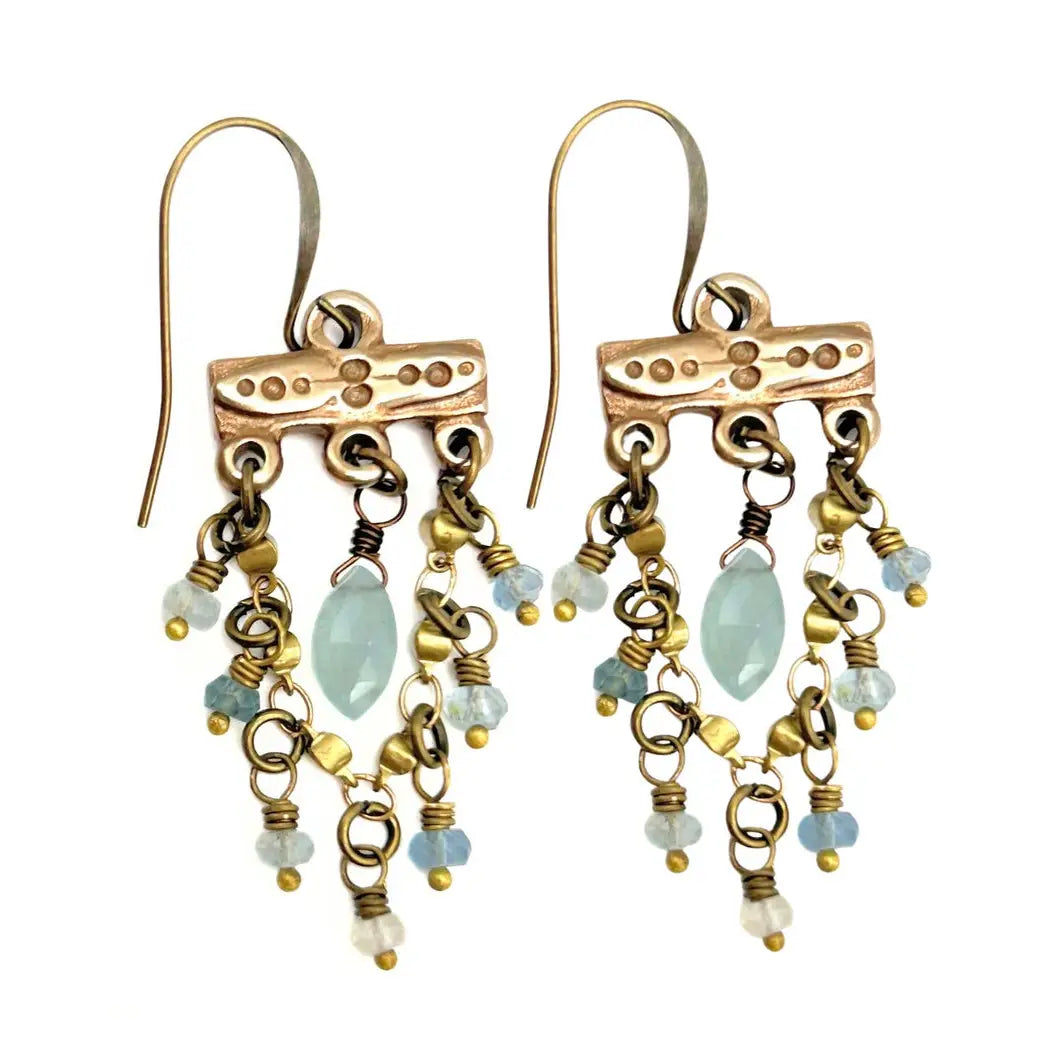Aquamarine Chandelier Earring