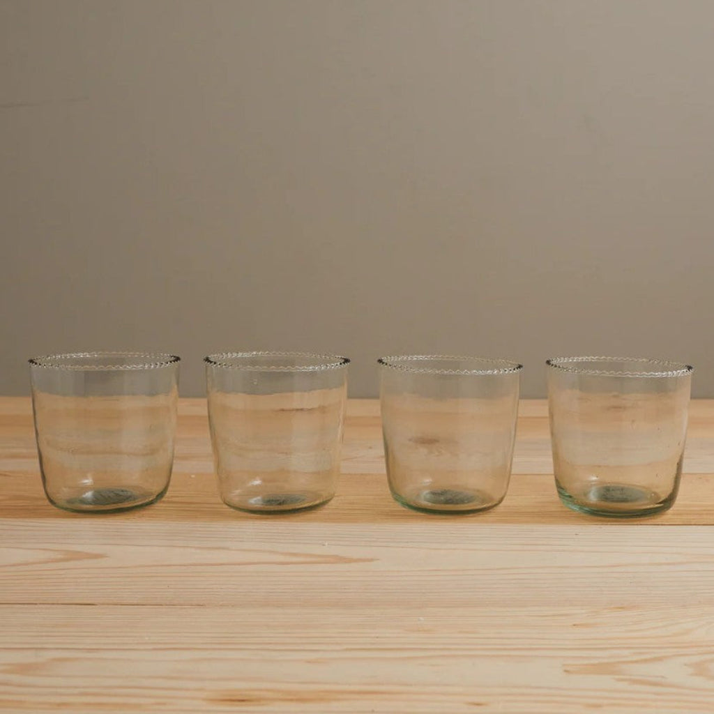 Ruffle Rock Glass