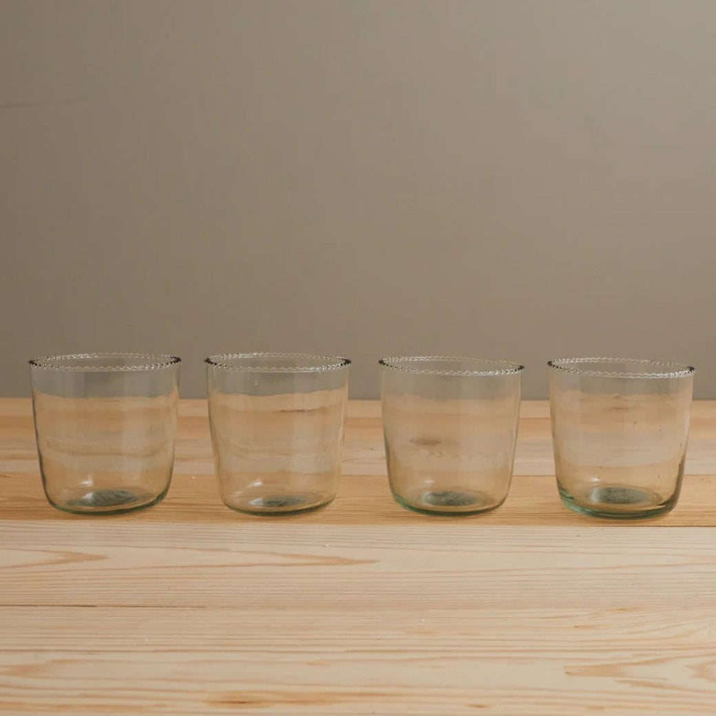 Ruffle Rock Glass